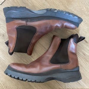 Prada (used) Chelsea boot brown leather sz. 8.5